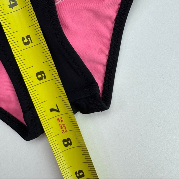 Victoria's Secret Pink 2 Piece Black Cut Out Bikini Size XS - Picture 10 of 10